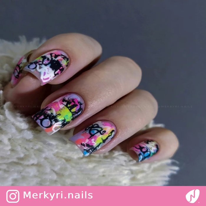 Graffiti Nail Art Idea